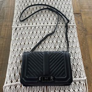 Rebecca Minkoff Chevron Quilted Small Love Crossbody